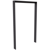 Leaning bracket made of flat steel 80 x12mm | with beam | total width: 750 mm | hot-dip galvanized and coated DB 703